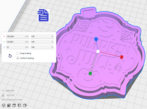 Pumpkin Juice Silicone Mold Housing STL File