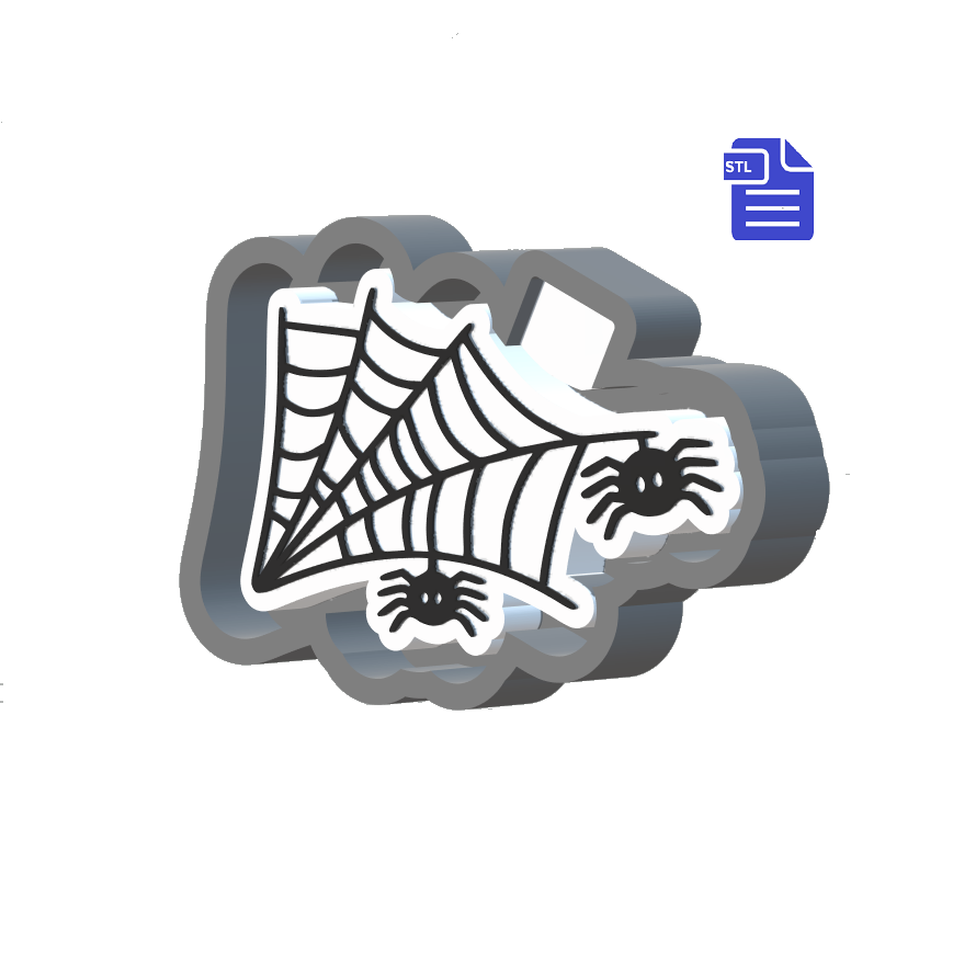 Cobweb & Spider Silicone Mold Housing STL File - The Crafts and Glitter Shop