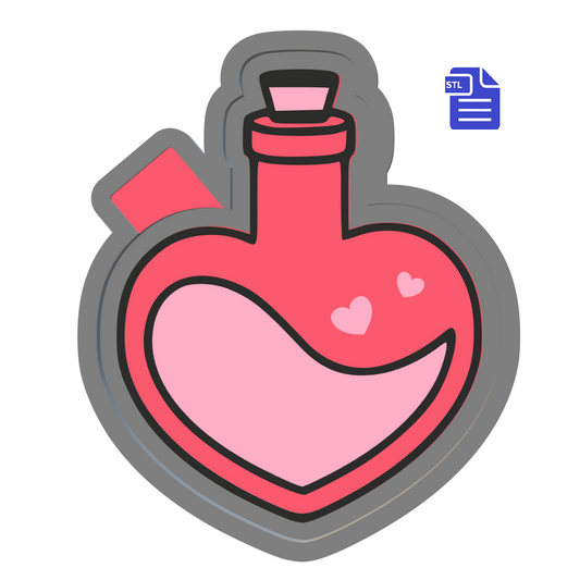 Love Potion Silicone Mold Housing STL File - The Crafts and Glitter Shop