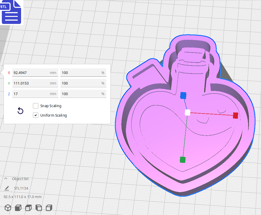 Love Potion Silicone Mold Housing STL File - The Crafts and Glitter Shop
