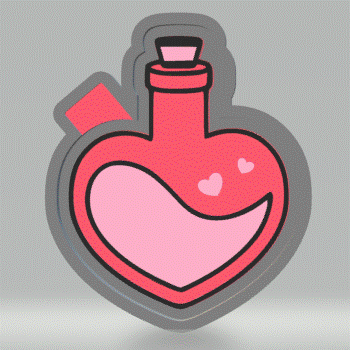 Love Potion Silicone Mold Housing STL File - The Crafts and Glitter Shop