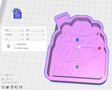 Load image into Gallery viewer, Boo Haw Silicone Mold Housing STL File