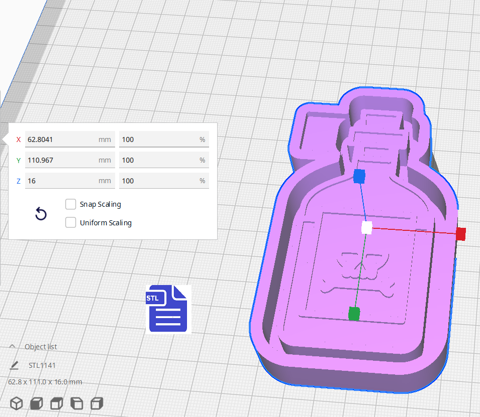 Poison Bottle Silicone Mold Housing STL File - The Crafts and Glitter Shop