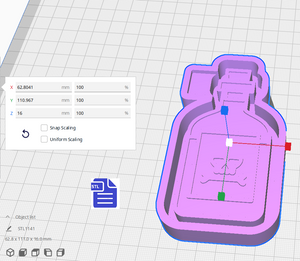 Poison Bottle Silicone Mold Housing STL File