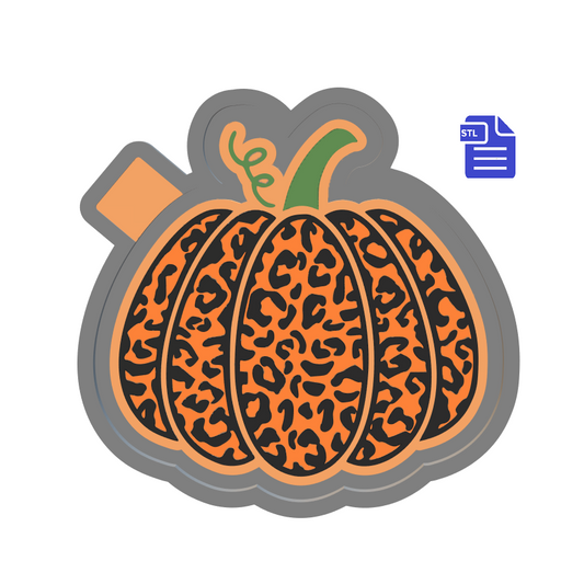 Leopard Print Pumpkin Silicone Mold Housing STL File - The Crafts and Glitter Shop