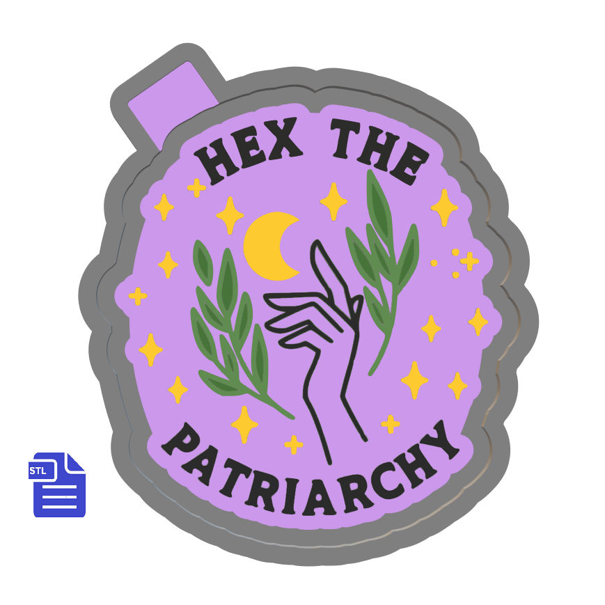 Hex the Patriarchy Silicone Mold Housing STL File - The Crafts and Glitter Shop