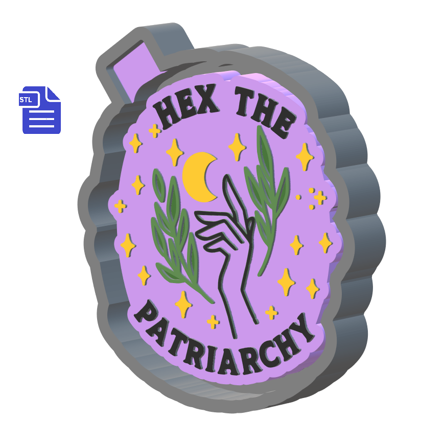 Hex the Patriarchy Silicone Mold Housing STL File - The Crafts and Glitter Shop