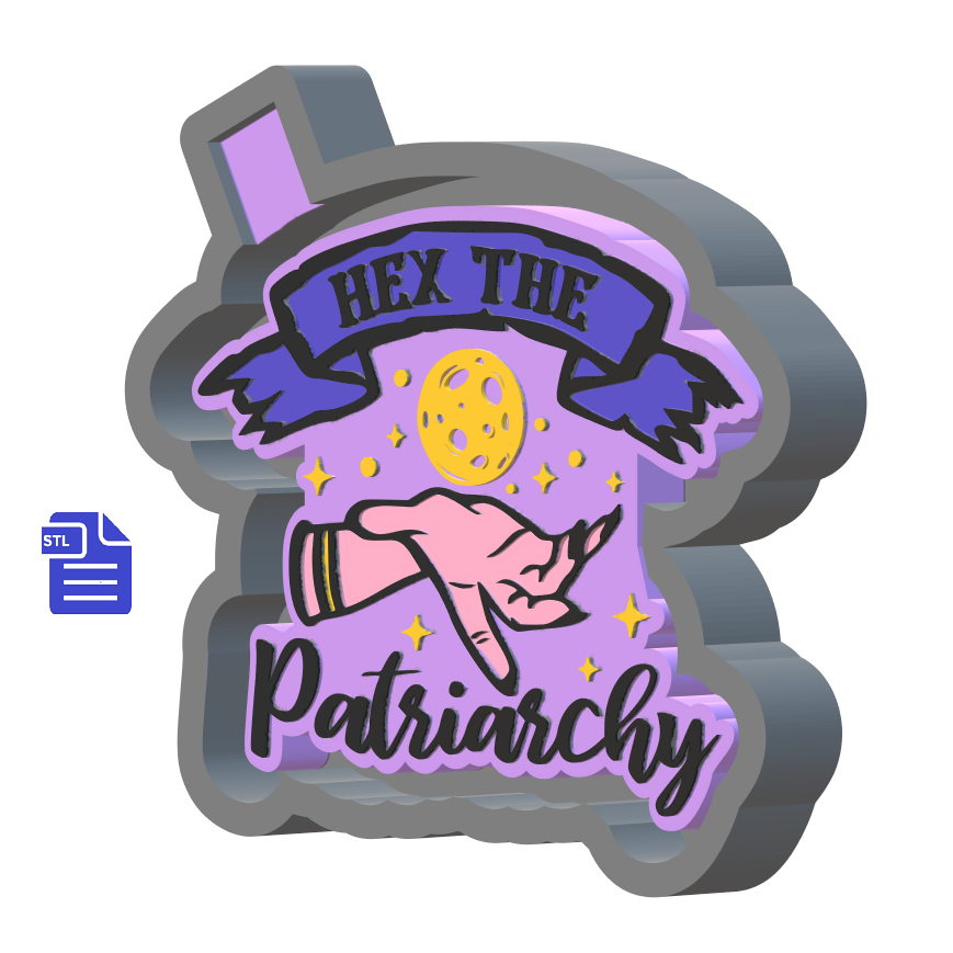 Hex the Patriarchy Silicone Mold Housing STL File - The Crafts and Glitter Shop