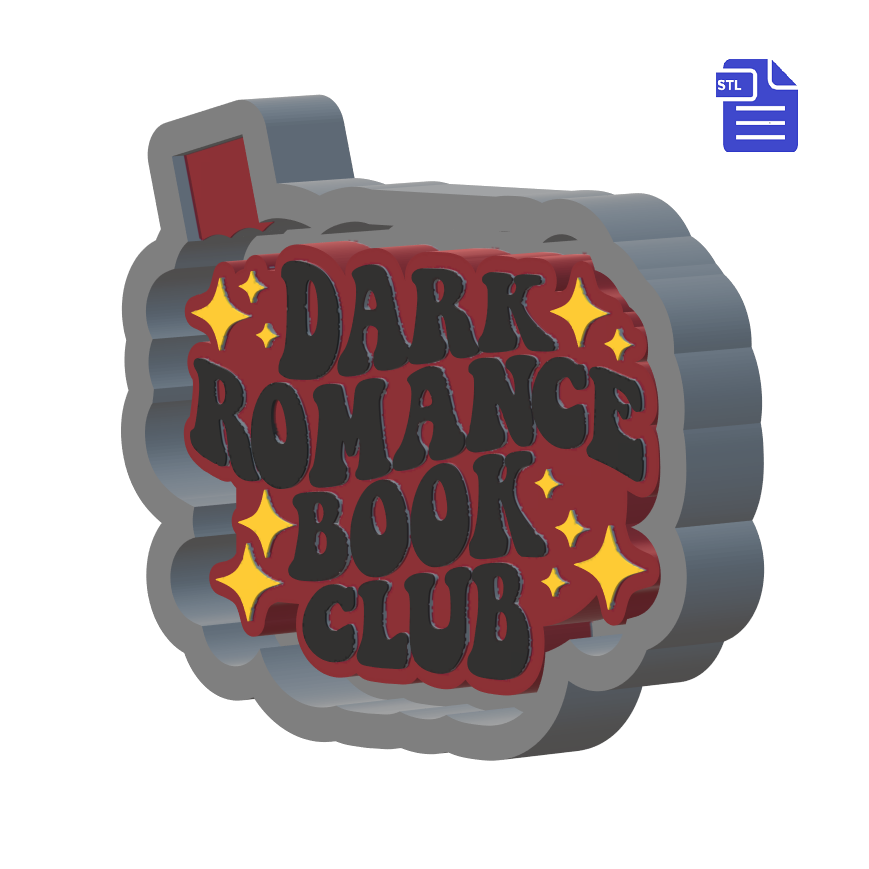 Dark Romance Book Club Silicone Mold Housing STL File - The Crafts and Glitter Shop