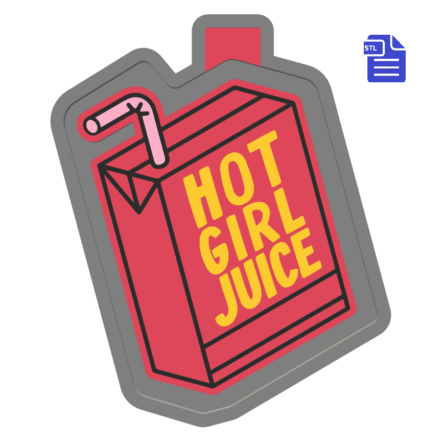 Hot Girl Juice Silicone Mold Housing STL File