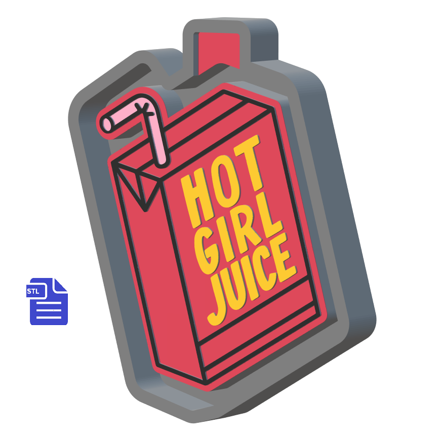 Hot Girl Juice Silicone Mold Housing STL File - The Crafts and Glitter Shop