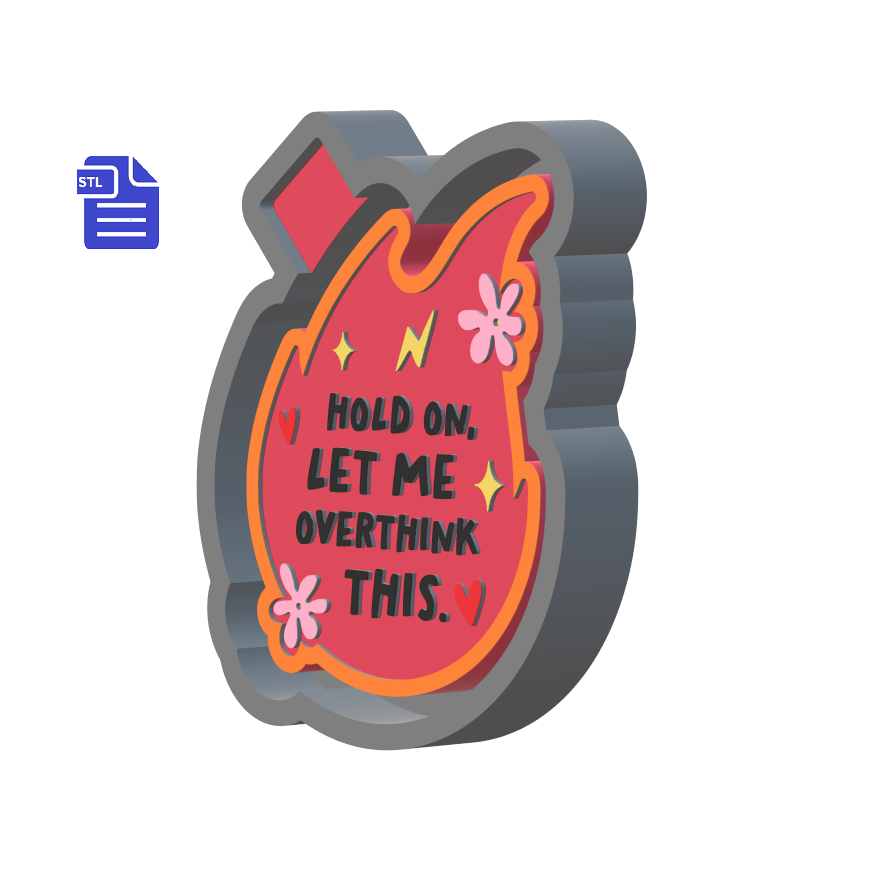 Let me Overthink this Silicone Mold Housing STL File - The Crafts and Glitter Shop