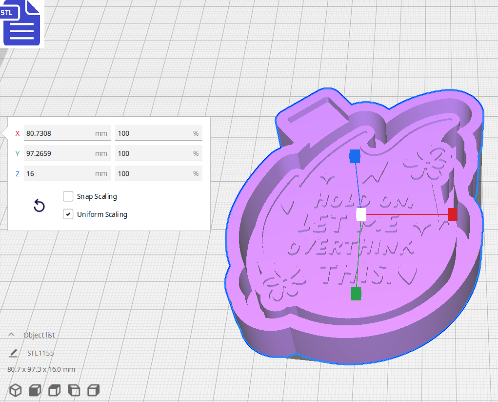 Let me Overthink this Silicone Mold Housing STL File - The Crafts and Glitter Shop