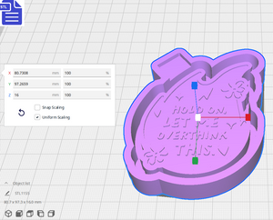 Let me Overthink this Silicone Mold Housing STL File