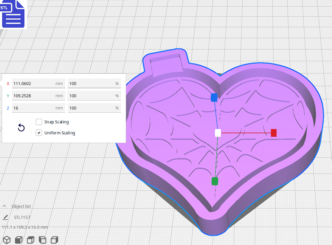 Spider Web Heart Silicone Mold Housing STL File - The Crafts and Glitter Shop