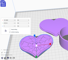 Load image into Gallery viewer, 3pc Spiderweb Heart Bath Bomb Mold STL File - for 3D printing - FILE ONLY