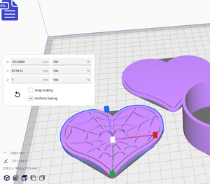 3pc Spiderweb Heart Bath Bomb Mold STL File - for 3D printing - FILE ONLY