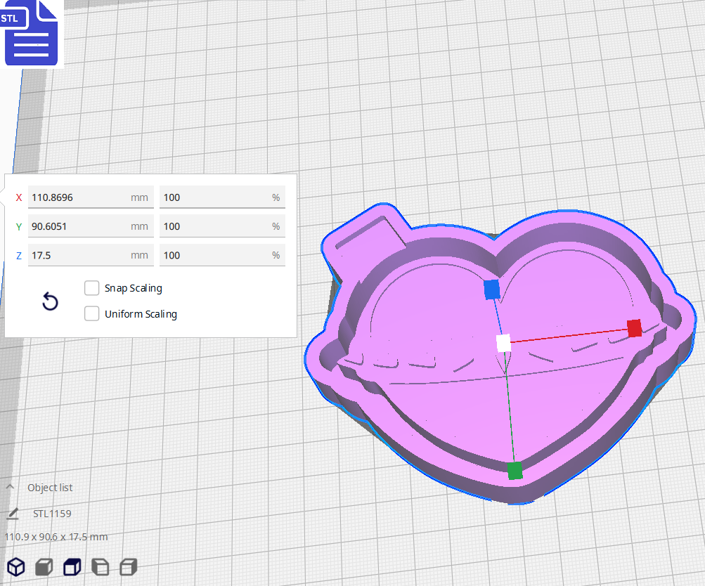 Spiked Collar Heart Silicone Mold Housing STL File - The Crafts and Glitter Shop