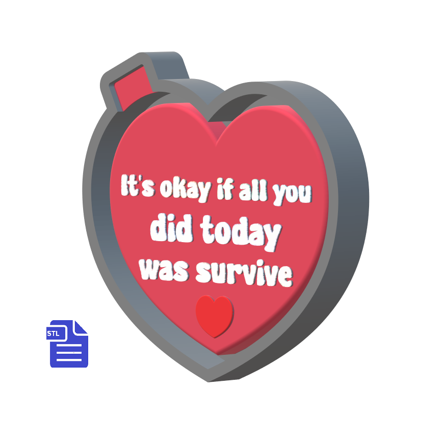 it's okay Silicone Mold Housing STL File - The Crafts and Glitter Shop