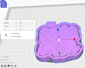 Cats, Books & Coffee Silicone Mold Housing STL File