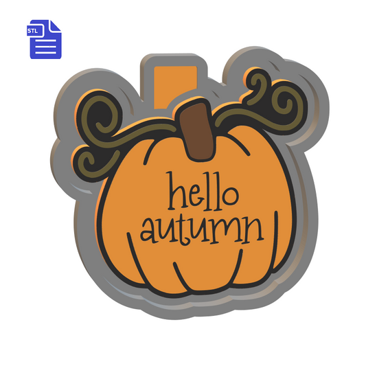 Hello Autumn Silicone Mold Housing STL File - The Crafts and Glitter Shop