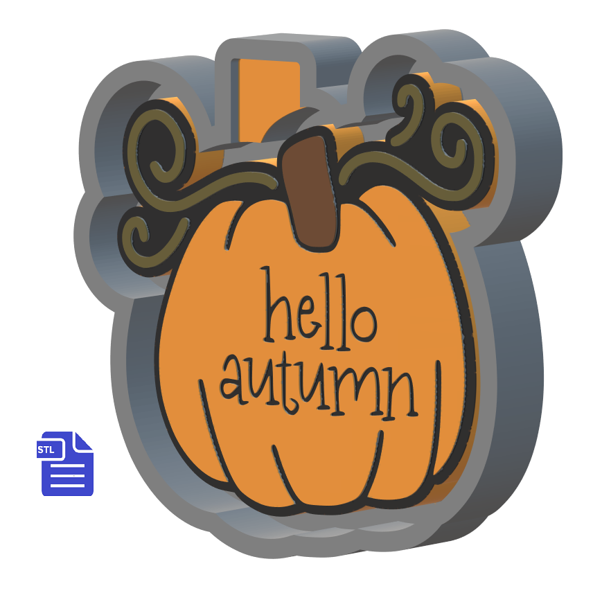 Hello Autumn Silicone Mold Housing STL File - The Crafts and Glitter Shop