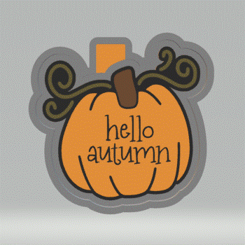Hello Autumn Silicone Mold Housing STL File - The Crafts and Glitter Shop