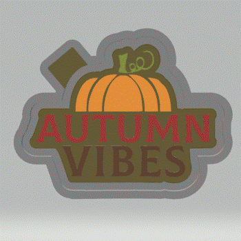 Autumn Vibes Silicone Mold Housing STL File - The Crafts and Glitter Shop