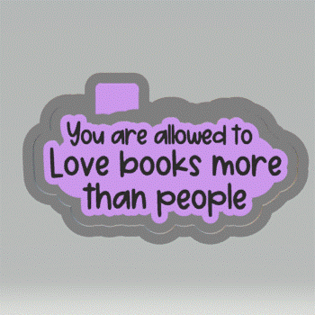 Love Books More Than People Silicone Mold Housing STL File - The Crafts and Glitter Shop
