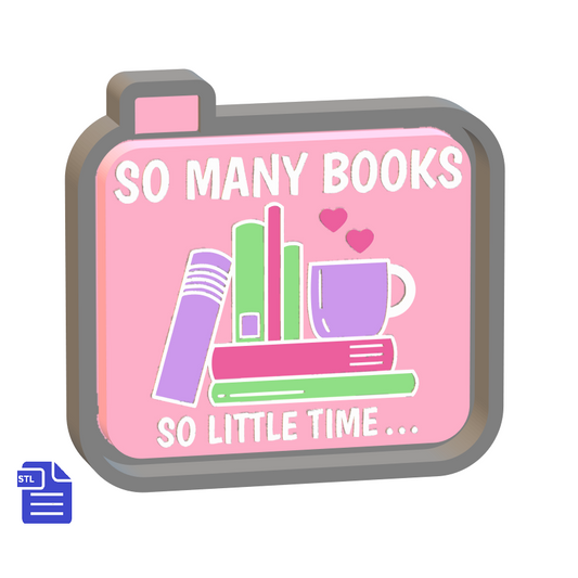 So Many Books Silicone Mold Housing STL File - The Crafts and Glitter Shop