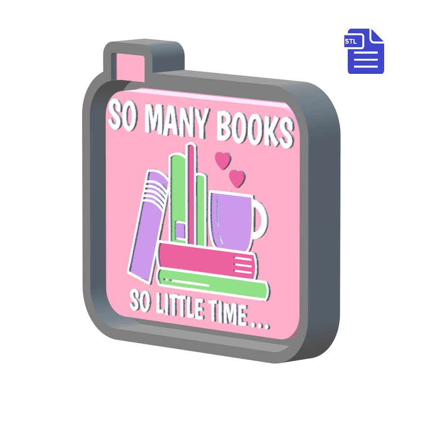 So Many Books Silicone Mold Housing STL File - The Crafts and Glitter Shop