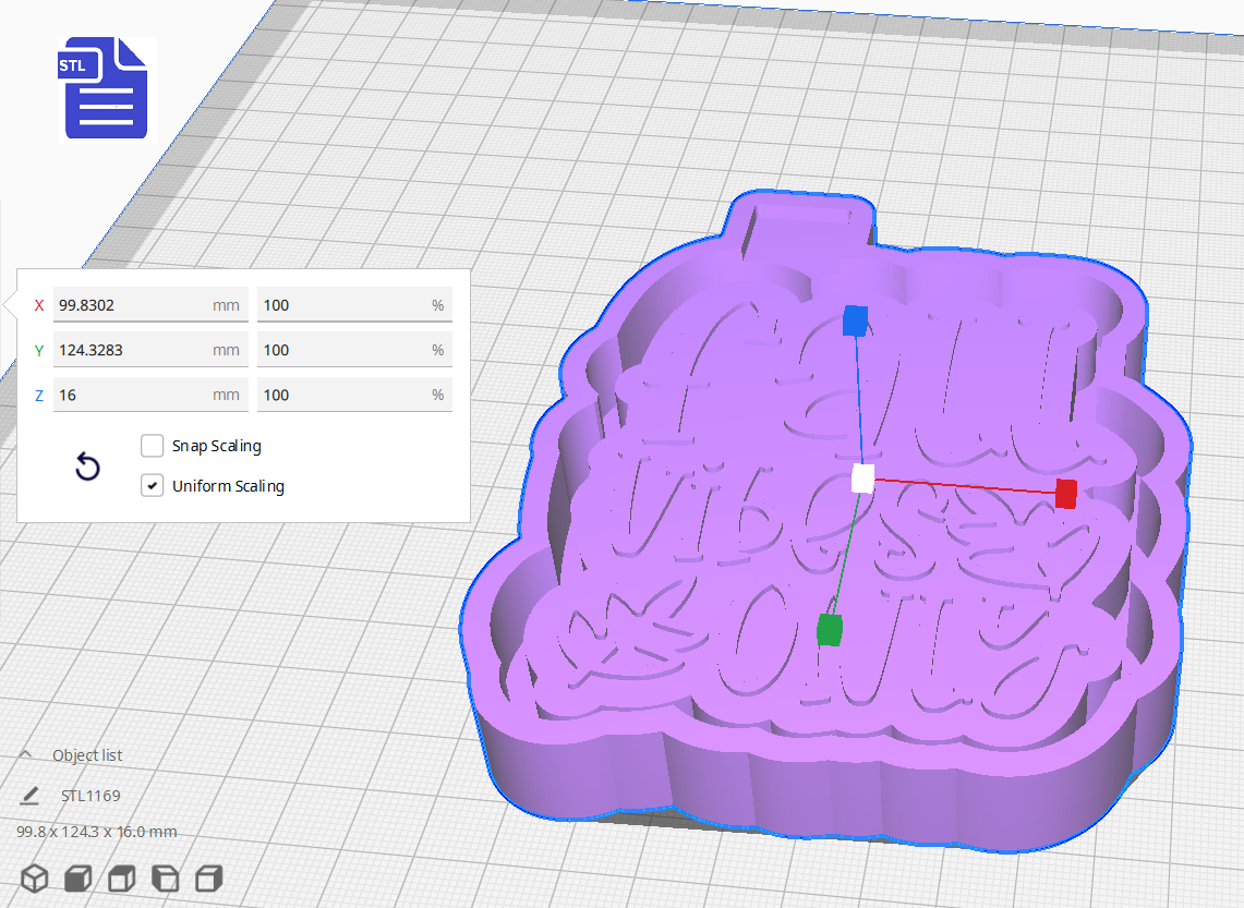 Fall Vibes Only Silicone Mold Housing STL File - The Crafts and Glitter Shop