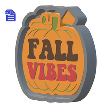 Load image into Gallery viewer, Fall Vibes Silicone Mold Housing STL File