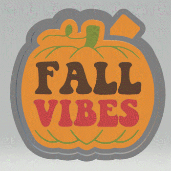 Fall Vibes Silicone Mold Housing STL File - The Crafts and Glitter Shop