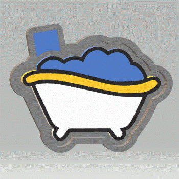 Bubble Bath Silicone Mold Housing STL File - The Crafts and Glitter Shop