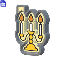 Load image into Gallery viewer, Candles Silicone Mold Housing STL File