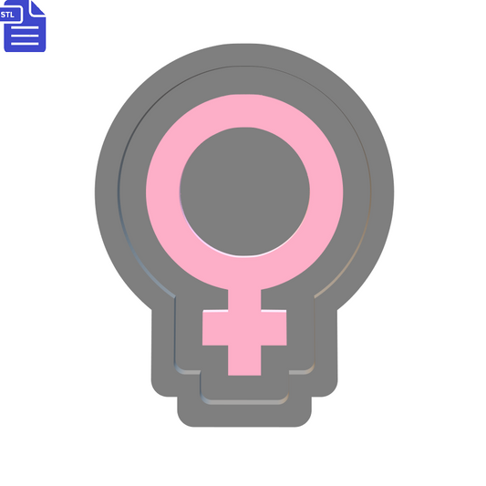Female Symbol Silicone Mold Housing STL File - The Crafts and Glitter Shop