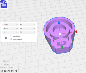 Female Symbol Silicone Mold Housing STL File