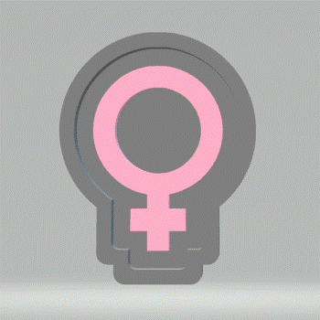 Female Symbol Silicone Mold Housing STL File - The Crafts and Glitter Shop