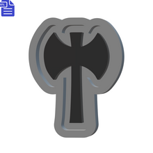 Load image into Gallery viewer, Labrys Double Axe Silicone Mold Housing STL File