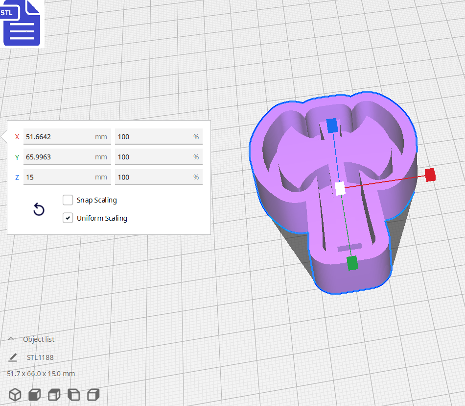 Labrys Double Axe Silicone Mold Housing STL File - The Crafts and Glitter Shop