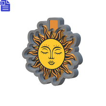 Load image into Gallery viewer, Sun with Face Silicone Mold Housing STL File