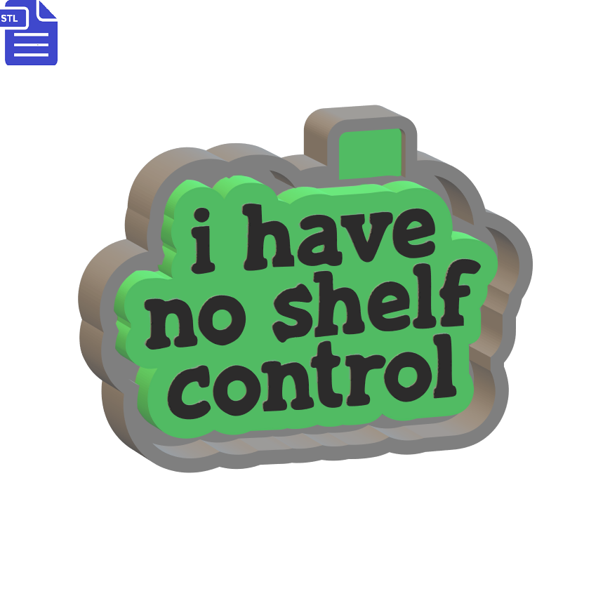 No Shelf Control Silicone Mold Housing STL File