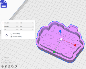 No Shelf Control Silicone Mold Housing STL File