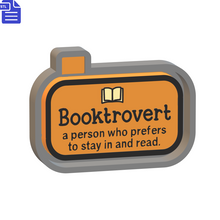 Load image into Gallery viewer, Booktrovert Silicone Mold Housing STL File