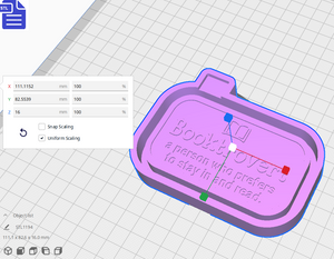 Booktrovert Silicone Mold Housing STL File