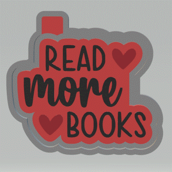 Read More Books Silicone Mold Housing STL File - The Crafts and Glitter Shop