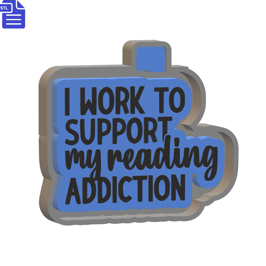 Reading Addiction Silicone Mold Housing STL File - The Crafts and Glitter Shop
