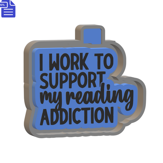 Reading Addiction Silicone Mold Housing STL File - The Crafts and Glitter Shop