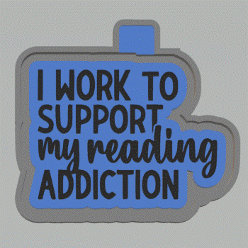 Reading Addiction Silicone Mold Housing STL File - The Crafts and Glitter Shop